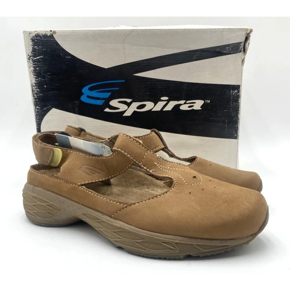 Spira CLASSIC LEATHER WALKER Women's NEW Walking Sandal Taupe US Size 11